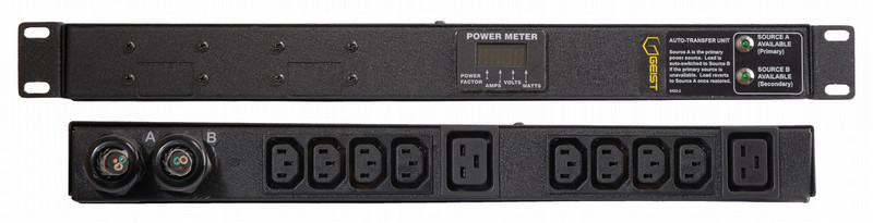 Geist G1221 10AC outlet(s) 1U Black power distribution unit (PDU)
