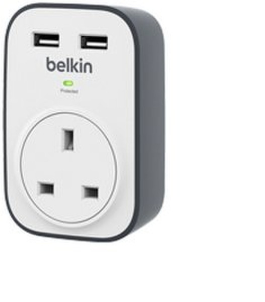 Belkin BSV103AF 1AC-Ausgänge Weiß Spannungsschutz