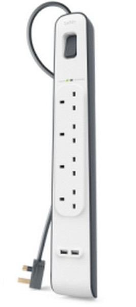 Belkin BSV401AF2M 4AC outlet(s) 2m White surge protector