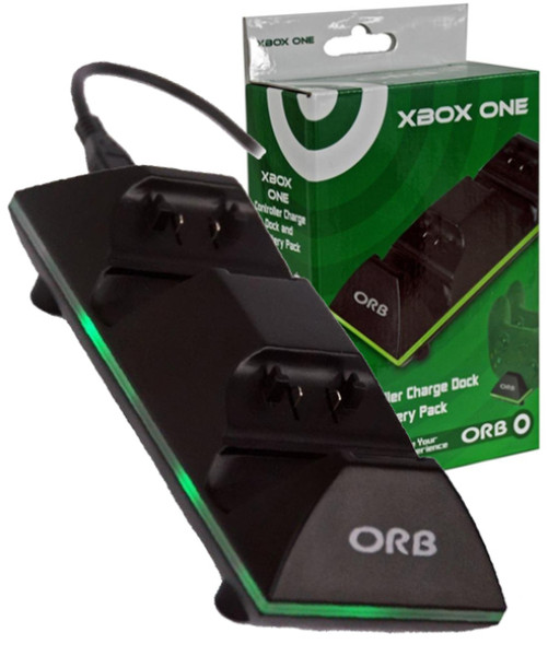 ORB Dual Controller Charge Dock/2 Batteries, Xbox One
