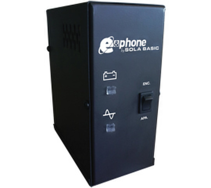 Industrias Sola Basic E&Phone 50VA 2AC outlet(s) Compact Black uninterruptible power supply (UPS)