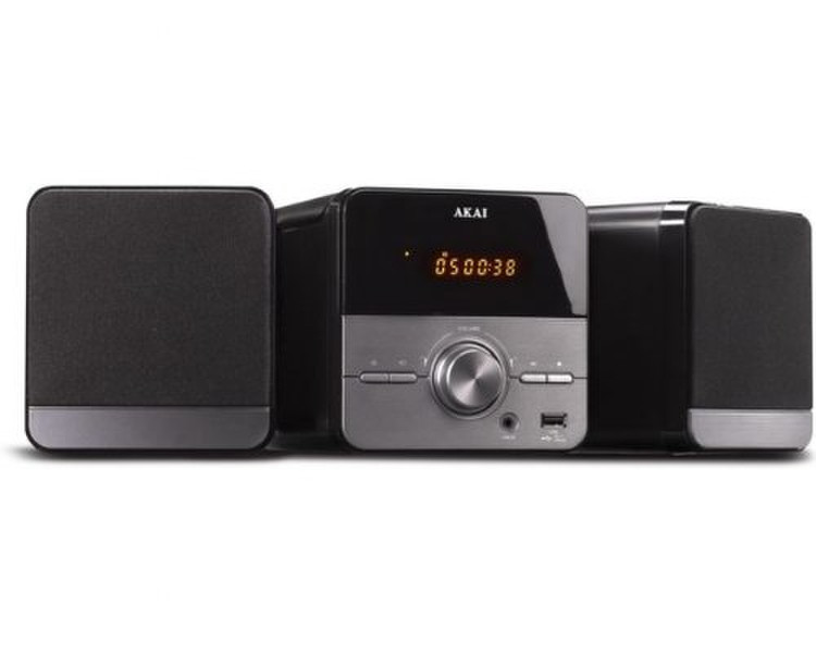 Akai AMC306 Micro set 5W Black,Stainless steel home audio set