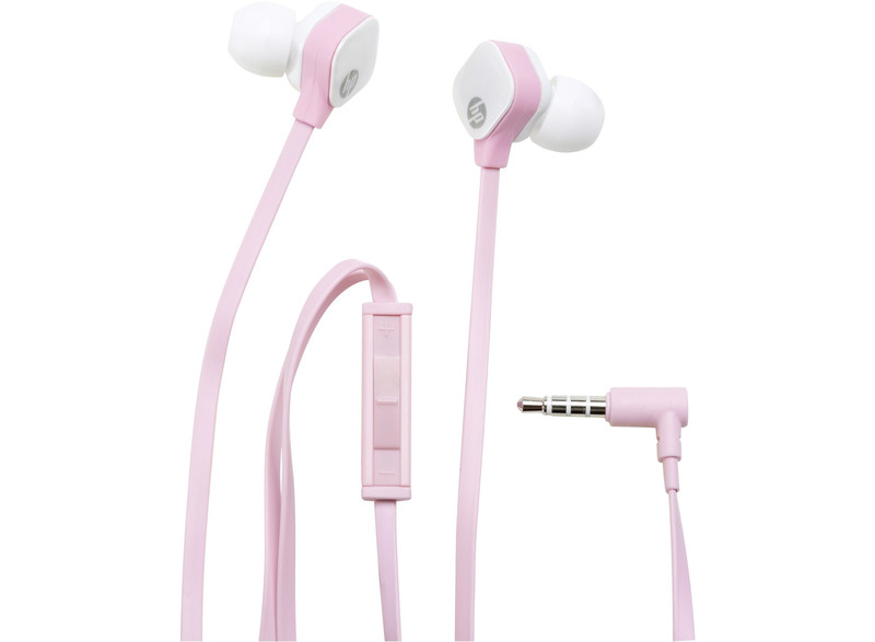 HP H2310 In-ear Binaural Wired Pink,White