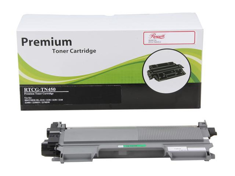 Rosewill RTCG-TN450V2 2600страниц Черный тонер и картридж для лазерного принтера