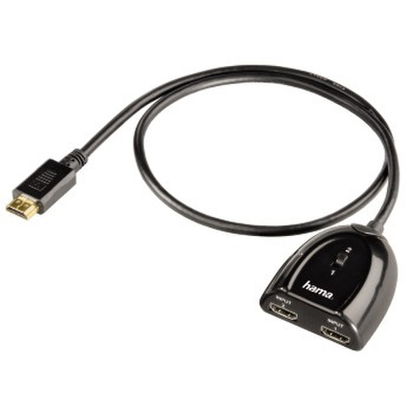 Hama 00122224 Cable combiner Schwarz Kabelspalter oder -kombinator