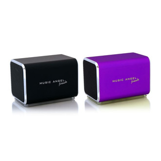 Music Angel FT104581 Stereo 6W Cube Black,Violet