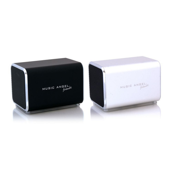 Music Angel FT104576 Stereo 6W Cube Black,Silver