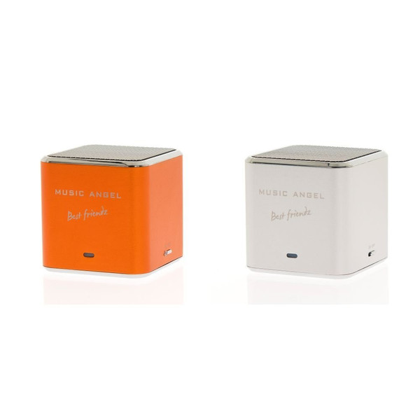 Music Angel Best Friendz Stereo 6W Cube Orange,Silver