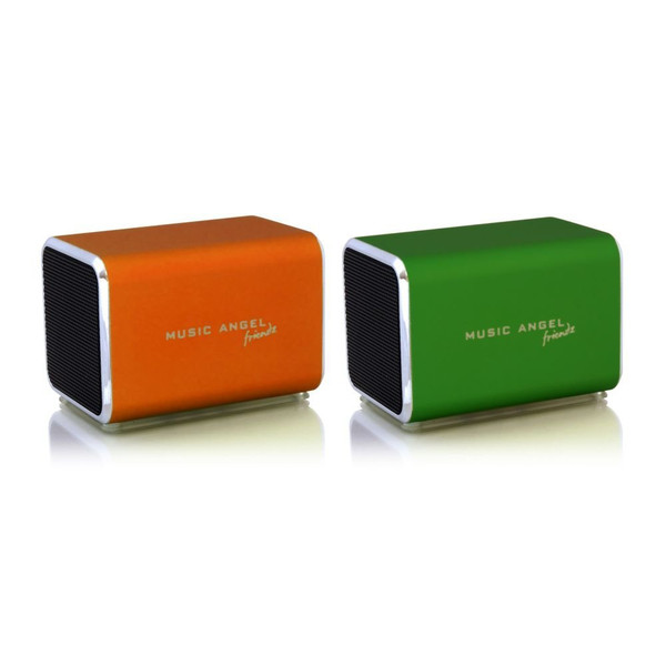 Music Angel Friendz Stereo 6W Cube Green,Orange