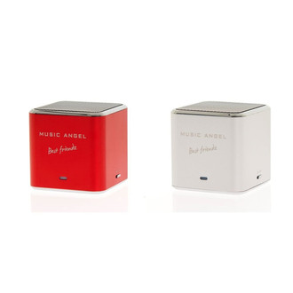 Music Angel Best Friendz Stereo 6W Cube Red,Silver