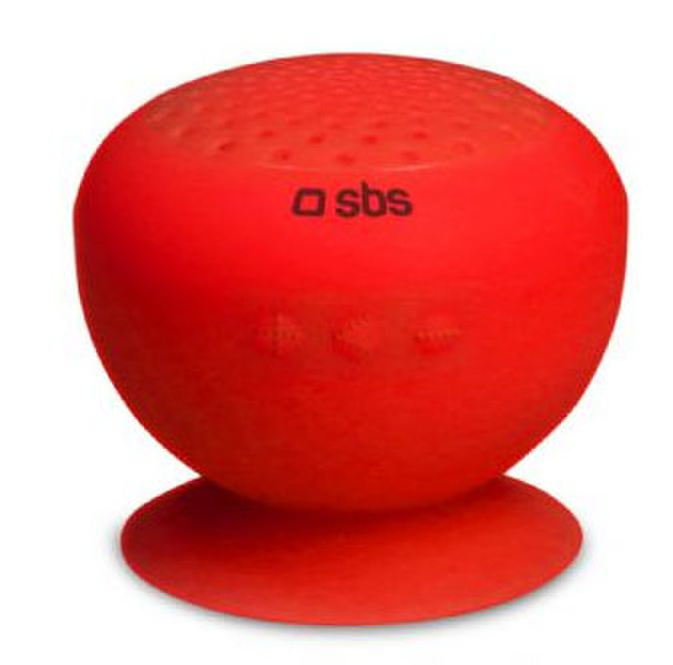 SBS TAGABLER Mono 3W Sphärisch Rot Tragbarer Lautsprecher