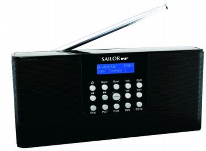 Sailor SA-215/BK Портативный Цифровой Черный радиоприемник