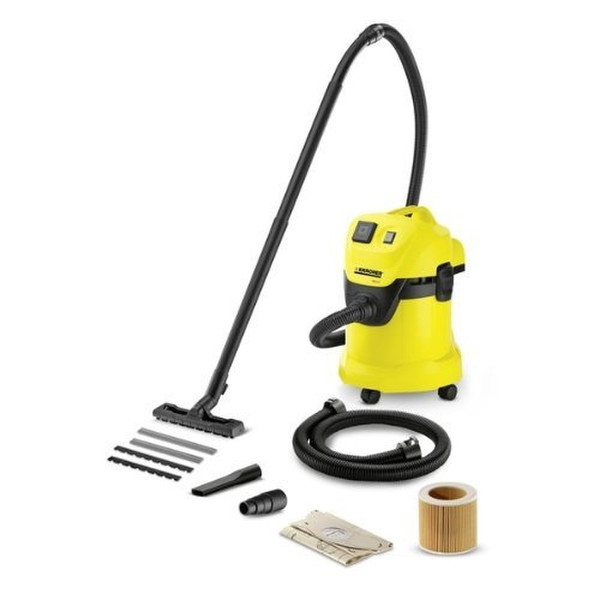 Kärcher WD 3 P Drum vacuum 17L 1400W Black,Yellow