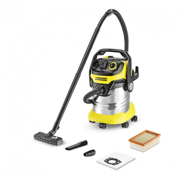 Kärcher WD 5 P Premium Drum vacuum cleaner 25L 1100W Black,Yellow