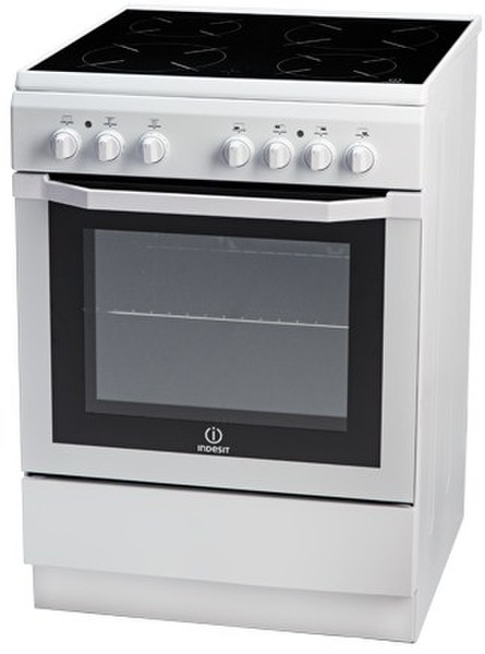 Indesit I6VSH2A(W)/GR Freestanding Ceramic hob A White cooker