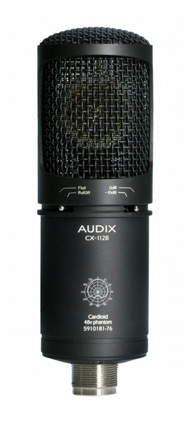 Audix CX112B Studio microphone Wired Black