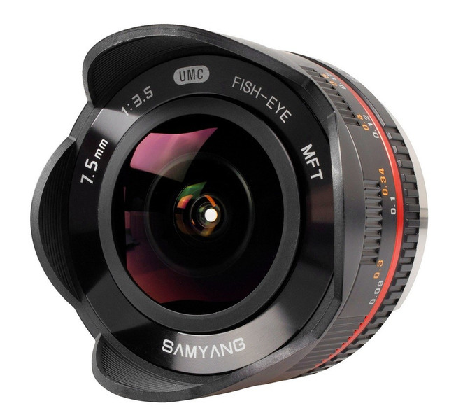 Samyang 7.5mm T3.8 Fisheye VDSLR SLR Wide fish-eye lens