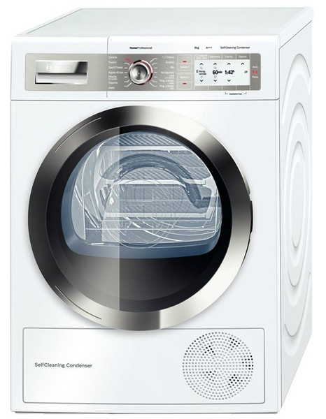 Bosch HomeProfessional WTY88718IT freestanding Front-load 8kg A+++ White tumble dryer