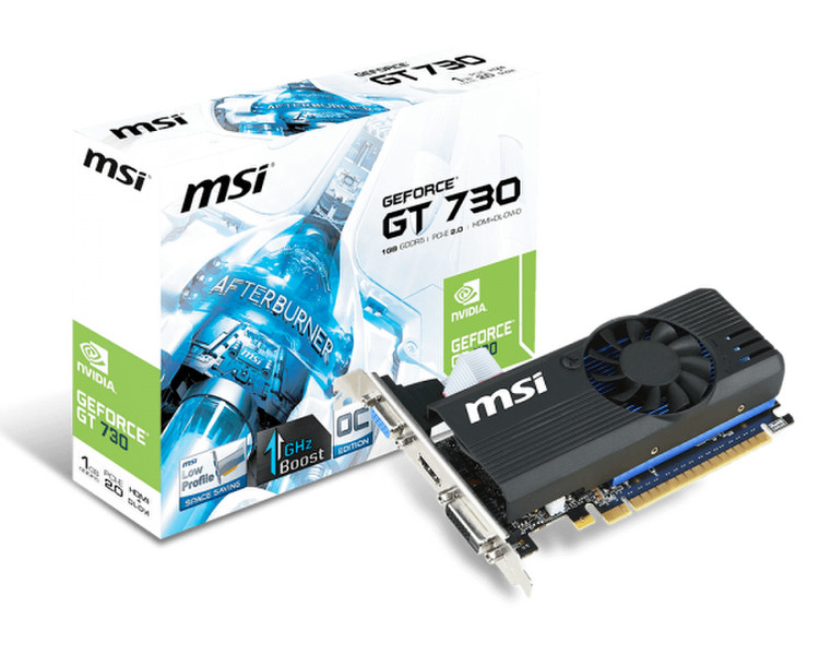 MSI N730K-1GD5LP/OC GeForce GT 730 1ГБ GDDR5 видеокарта