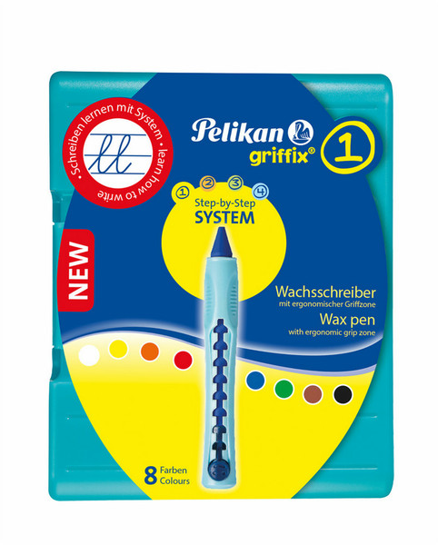 Pelikan 928762 8шт восковой мелок/карандаш