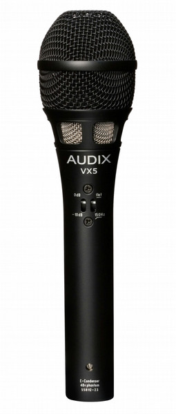 Audix VX5 Stage/performance microphone Verkabelt Schwarz