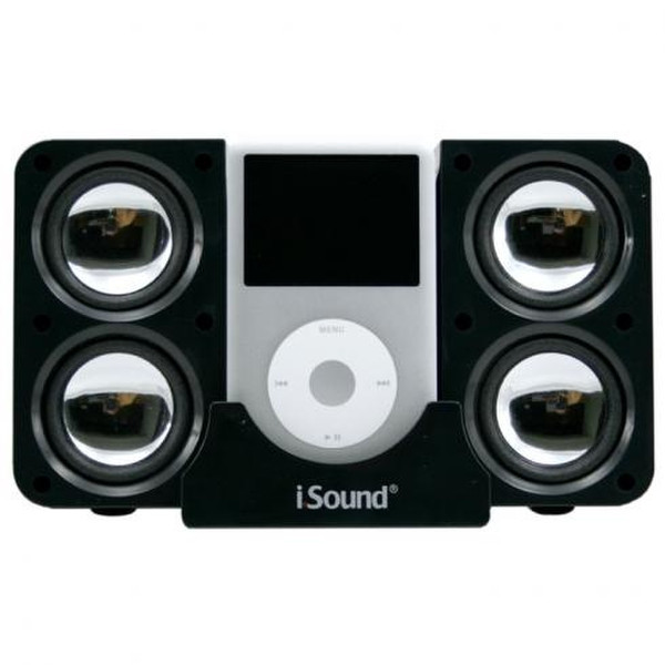 dreamGEAR i.Sound 4X Foldable Portable Speaker Black docking speaker