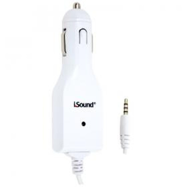 dreamGEAR i.Sound Car Charger Auto White mobile device charger