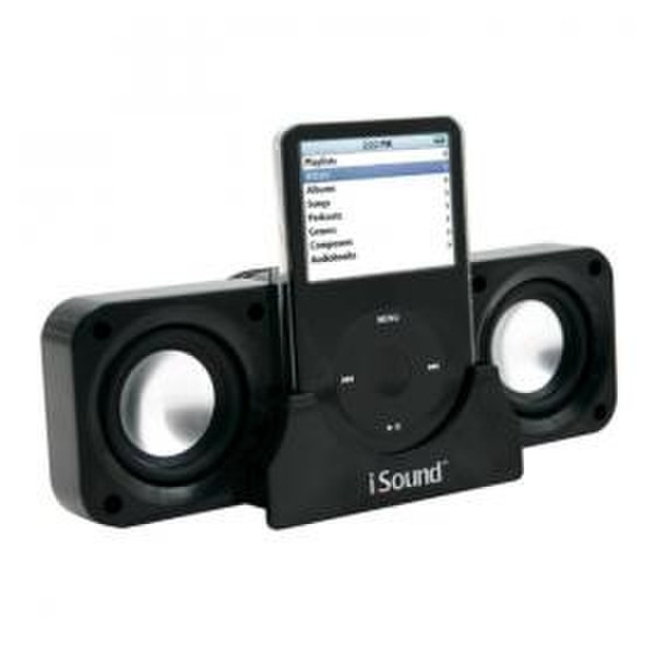 dreamGEAR i.Sound 2X Plus Foldable Portable Speaker Black docking speaker