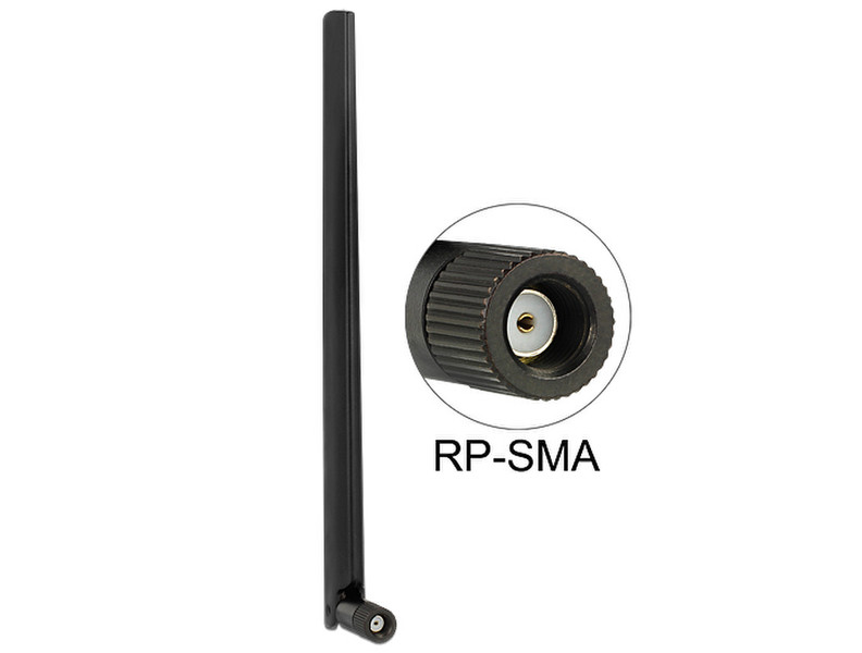 DeLOCK 88900 Mit kugelförmiger Richtcharakteristik RP-SMA 6dBi Netzwerk-Antenne