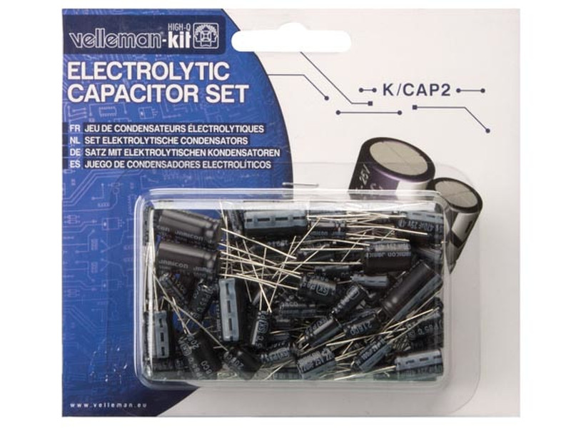 Velleman K/CAP2 Cylindrical Black capacitor