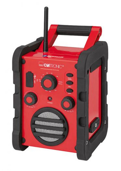 Clatronic BR 835 BT Портативный Analog & digital Черный, Красный радиоприемник