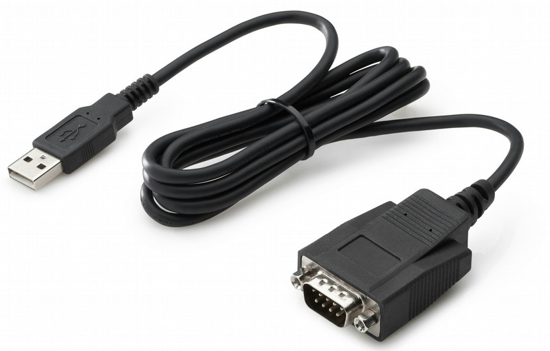 HP J7B60AA USB A RS-232 Черный кабельный разъем/переходник