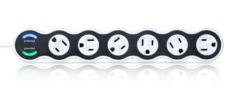 360 Electrical Powercurve 6AC outlet(s) 120V 0.1016m Black,White surge protector