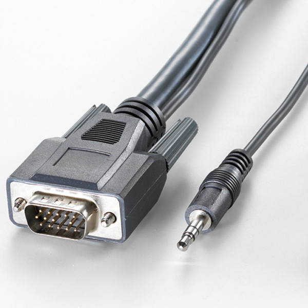 ROLINE Combi Cable, VGA + Audio, M-M 10 m VGA кабель