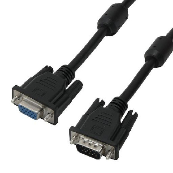 MCL S-VGA HD15 25 m 25м VGA (D-Sub) VGA (D-Sub) Черный VGA кабель