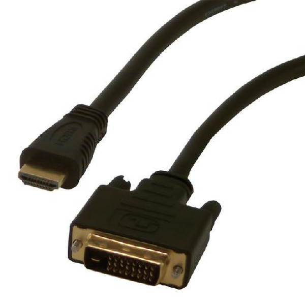MCL HDMI/DVI-D 0.5м HDMI DVI-D Черный