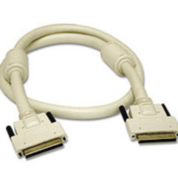 C2G 3ft LVD/SE VHDCI .8mm 68M/M Cable with Ferrites 0.91m Beige USB cable