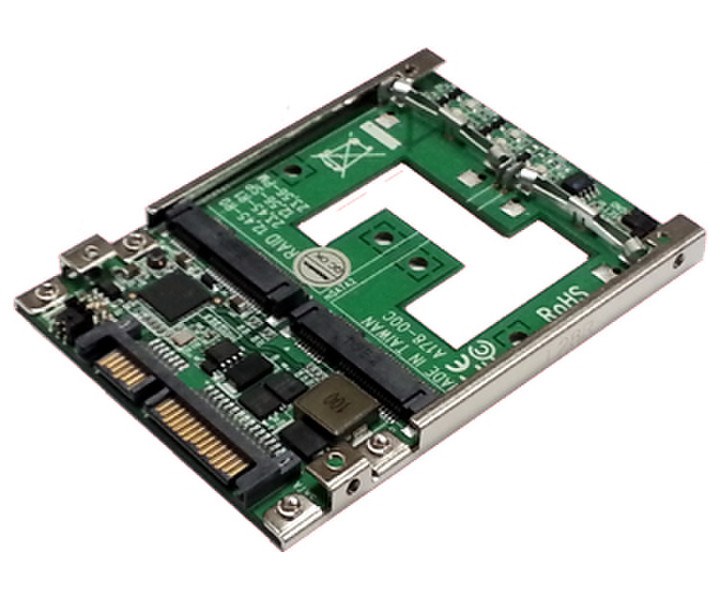 Addonics AD2MSAHDR SSD enclosure Black,Green,White HDD/SSD enclosure