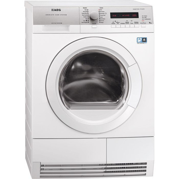 AEG T76480IH3 Freistehend Frontlader 8kg A+ Weiß Wäschetrockner