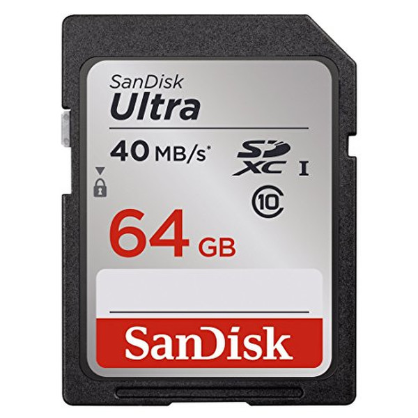 Sandisk Ultra 64GB SDXC Class 10 Speicherkarte