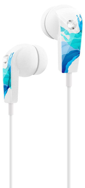 White Diamonds WDBUDSBL Binaural im Ohr Blau, Weiß Mobiles Headset