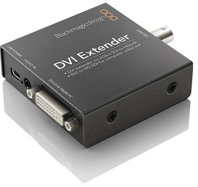 Blackmagic Design HDLEXT-DVI AV repeater Schwarz Audio-/Video-Leistungsverstärker