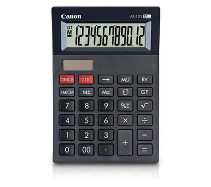 Canon AS-120 Desktop Display calculator Schwarz