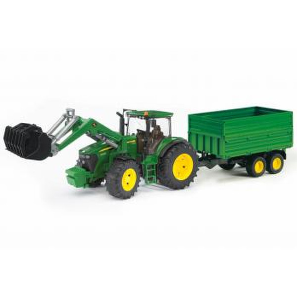 BRUDER John Deere 7930 with frontloader and trailer игрушечная машинка