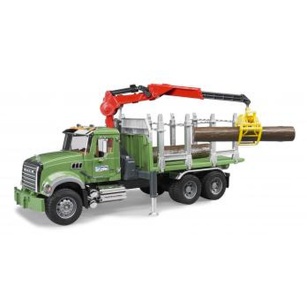 BRUDER MACK Granite Timber truck with 3 trunks ABS synthetics toy vehicle