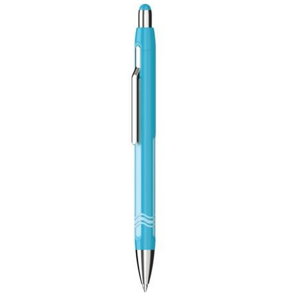 Schneider Epsilon Clip-on retractable ballpoint pen Extra Bold Blue