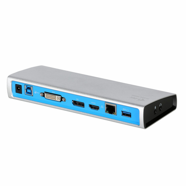 iTEC U3METALDOCK USB 3.0 (3.1 Gen 1) Type-A Cеребряный док-станция для ноутбука