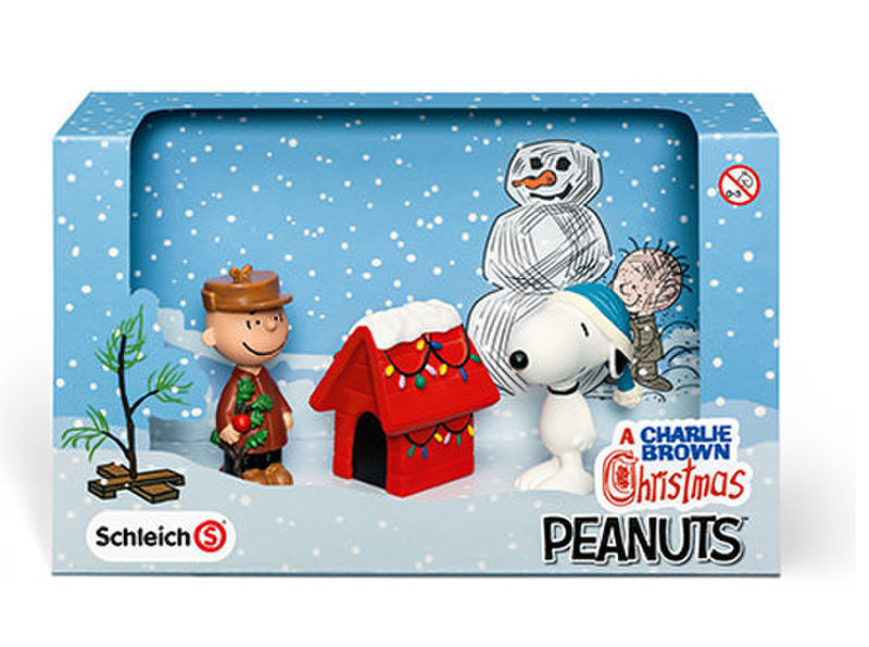 Schleich Peanuts 22017 Мальчик / Девочка Коричневый, Красный, Белый 3шт набор детских фигурок