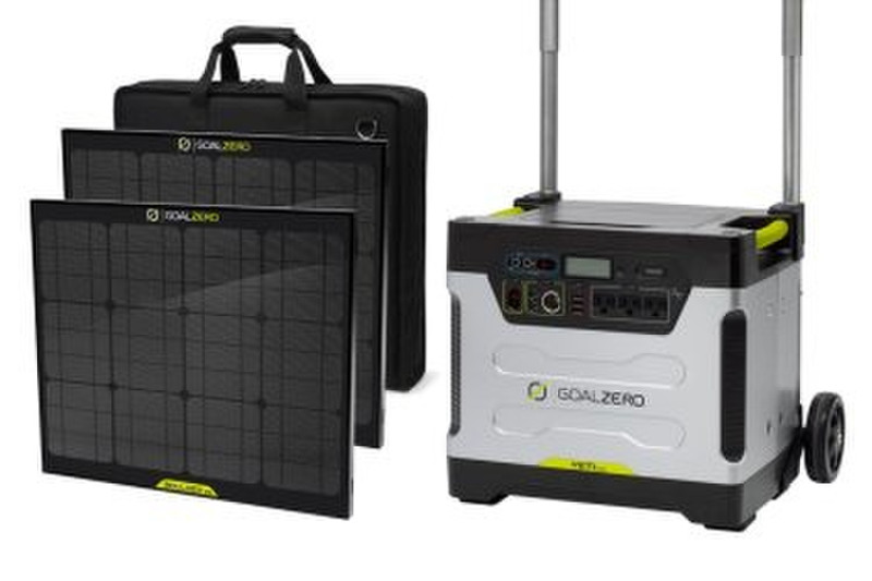 Goal Zero Yeti 1250 Solar Generator Kit 30Вт Солнечный Черный, Cеребряный Топливный генератор