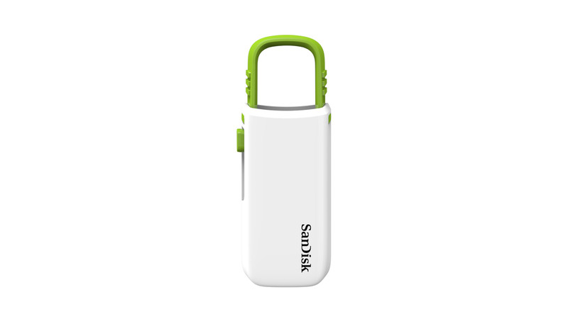 Sandisk CRUZER U 32GB 32ГБ USB 2.0 Зеленый, Белый USB флеш накопитель